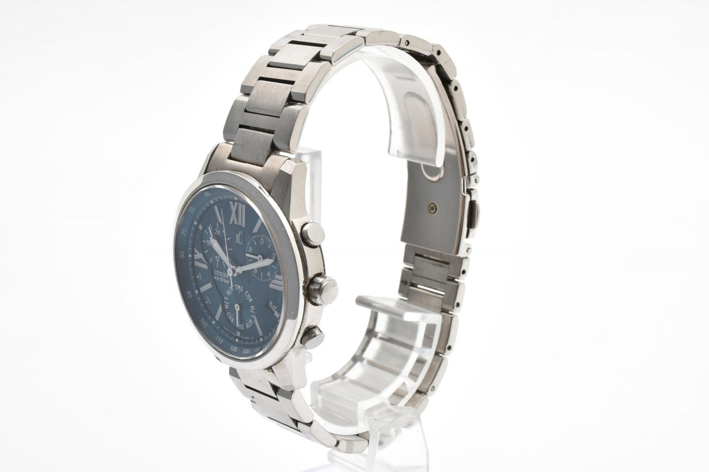 シチズン Citizen xC クロノグラフ A510-T002374 クォーツ 腕時計 ブルー文字盤 ステンレススチール メンズ