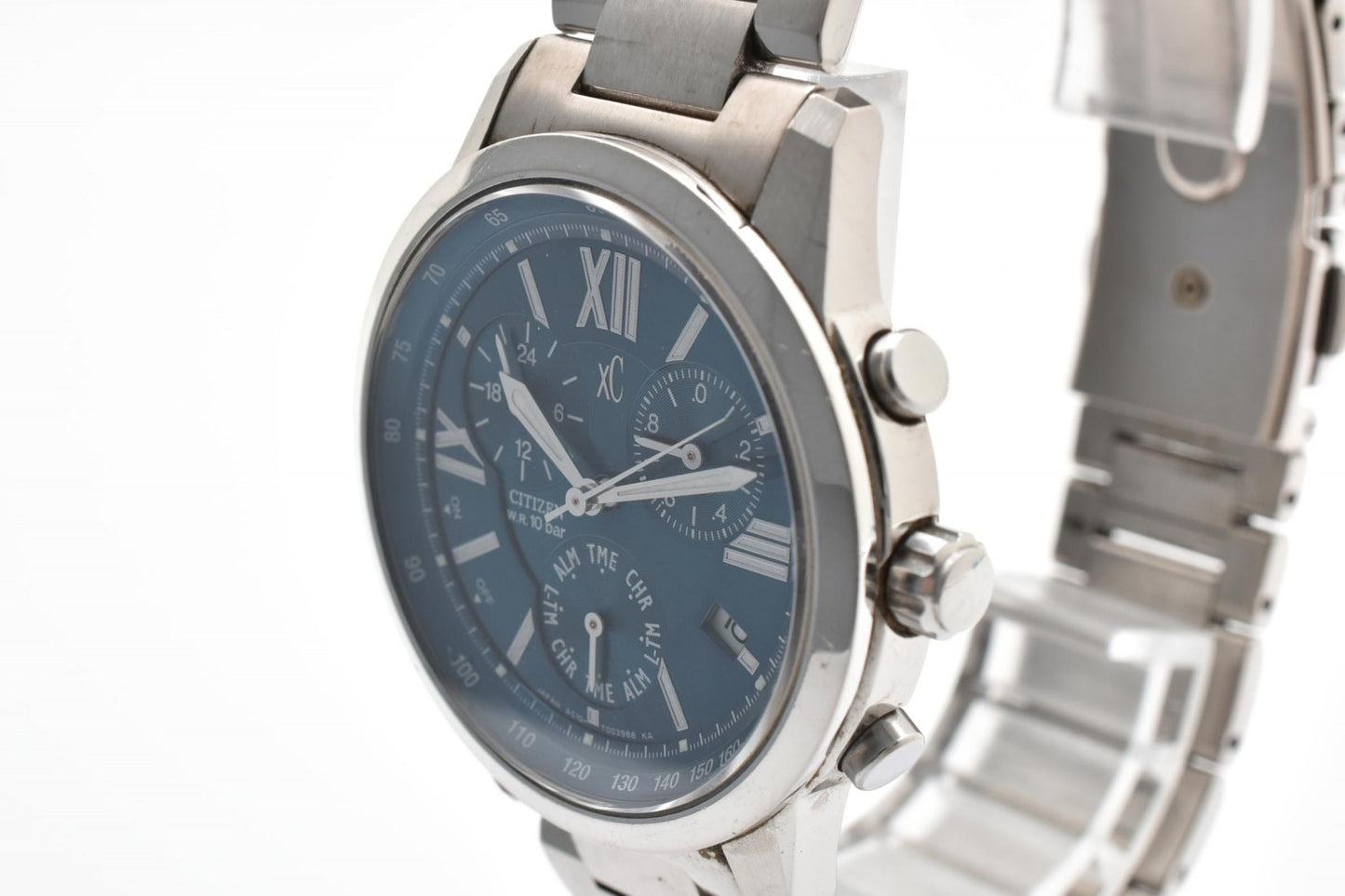 シチズン Citizen xC クロノグラフ A510-T002374 クォーツ 腕時計 ブルー文字盤 ステンレススチール メンズ