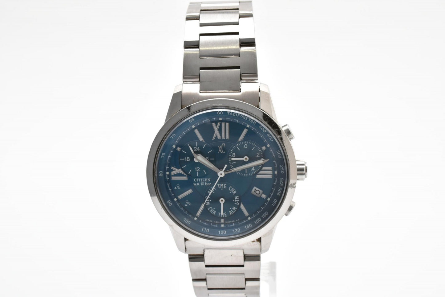 シチズン Citizen xC クロノグラフ A510-T002374 クォーツ 腕時計 ブルー文字盤 ステンレススチール メンズ