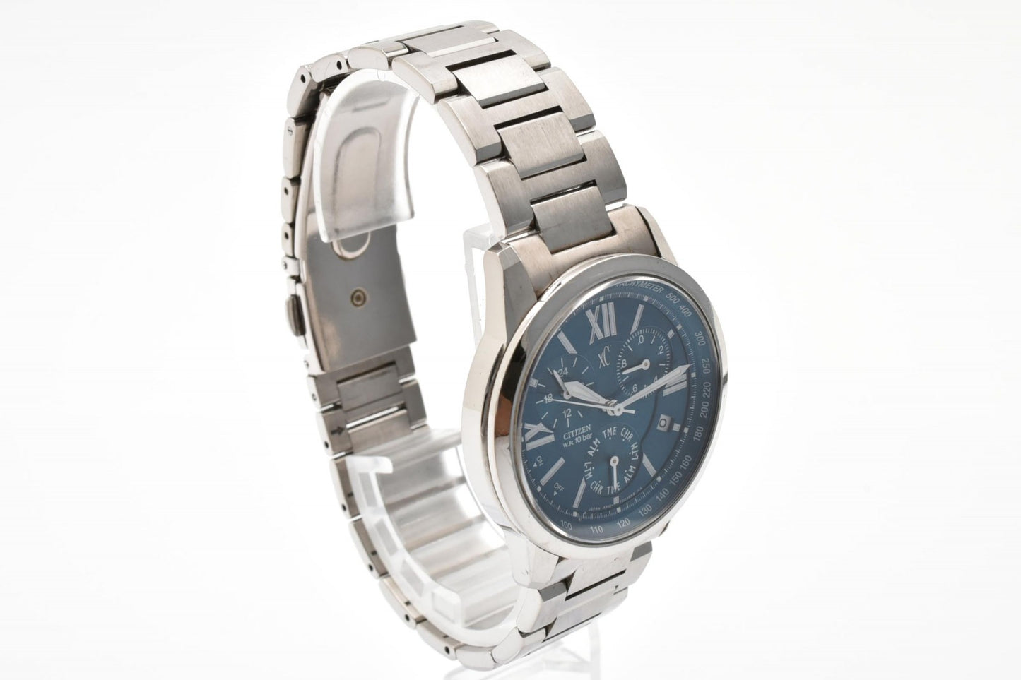 シチズン Citizen xC クロノグラフ A510-T002374 クォーツ 腕時計 ブルー文字盤 ステンレススチール メンズ