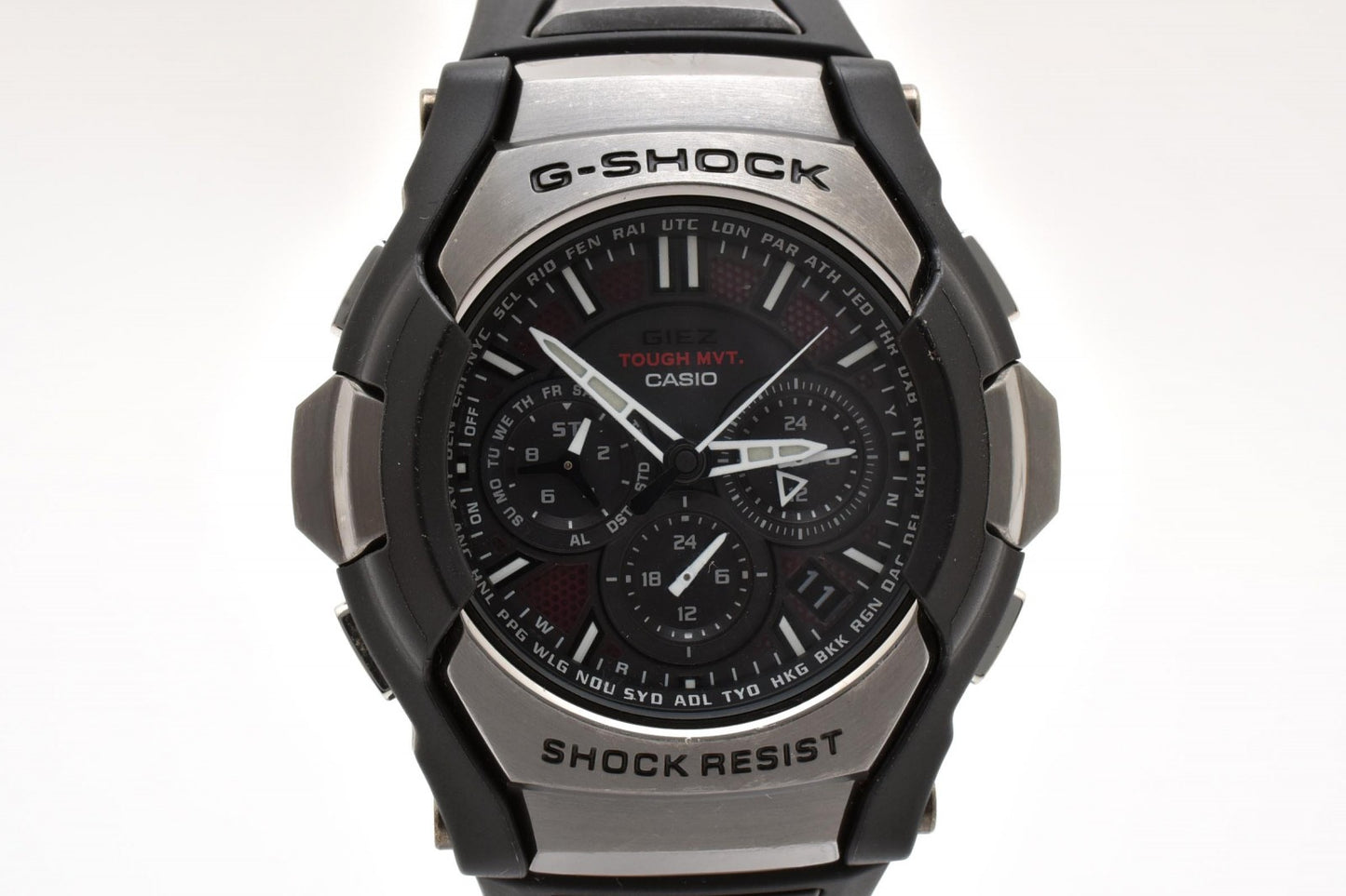 カシオ CASIO G-SHOCK GS-1300B ソーラー電波 腕時計 ブラック文字盤 樹脂ケース レジンベルト メンズ