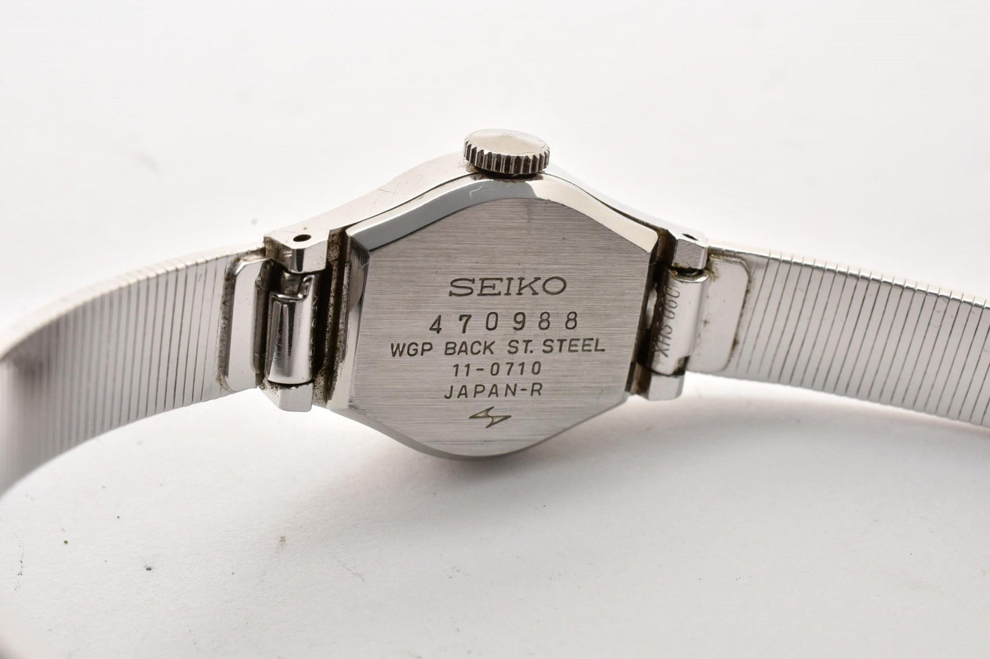 セイコー SEIKO 11-0710 クォーツ 腕時計 シルバー文字盤 ステンレススチール レディース ヴィンテージ