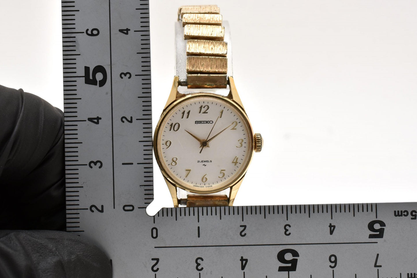 セイコー SEIKO 1104-0031 手巻き 腕時計 ホワイト文字盤 ステンレススチール レディース ヴィンテージ