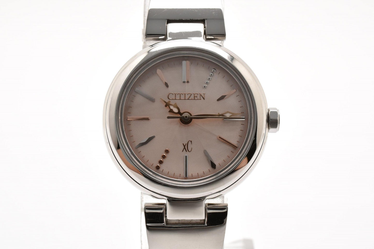 シチズン Citizen xC J730-T018301 エコドライブ 腕時計 ピンク文字盤 ステンレススチール レディース