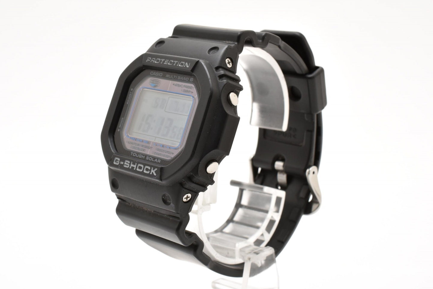 カシオ CASIO G-SHOCK GW-B5600 タフソーラー 電波時計 デジタル 腕時計 ブラック文字盤 ステンレスブレス メンズ