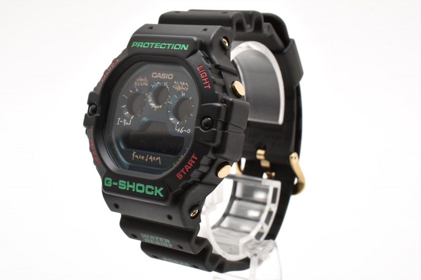 カシオ CASIO G-SHOCK DW-5900FA クォーツ デジタル 腕時計 スカイブルー液晶 樹脂ケース レジンベルト メンズ