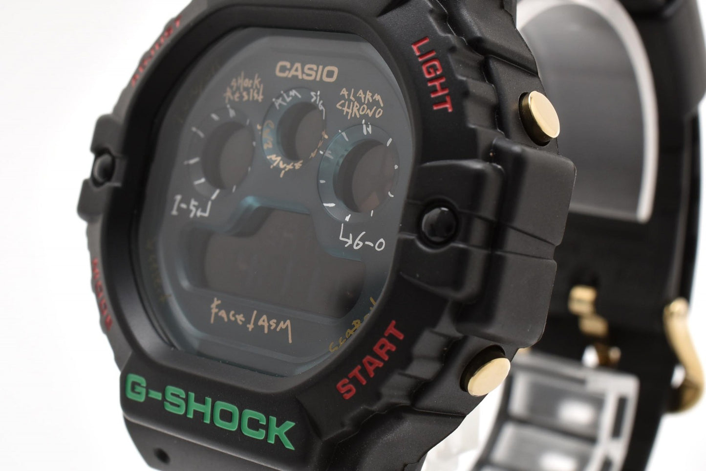 カシオ CASIO G-SHOCK DW-5900FA クォーツ デジタル 腕時計 スカイブルー液晶 樹脂ケース レジンベルト メンズ
