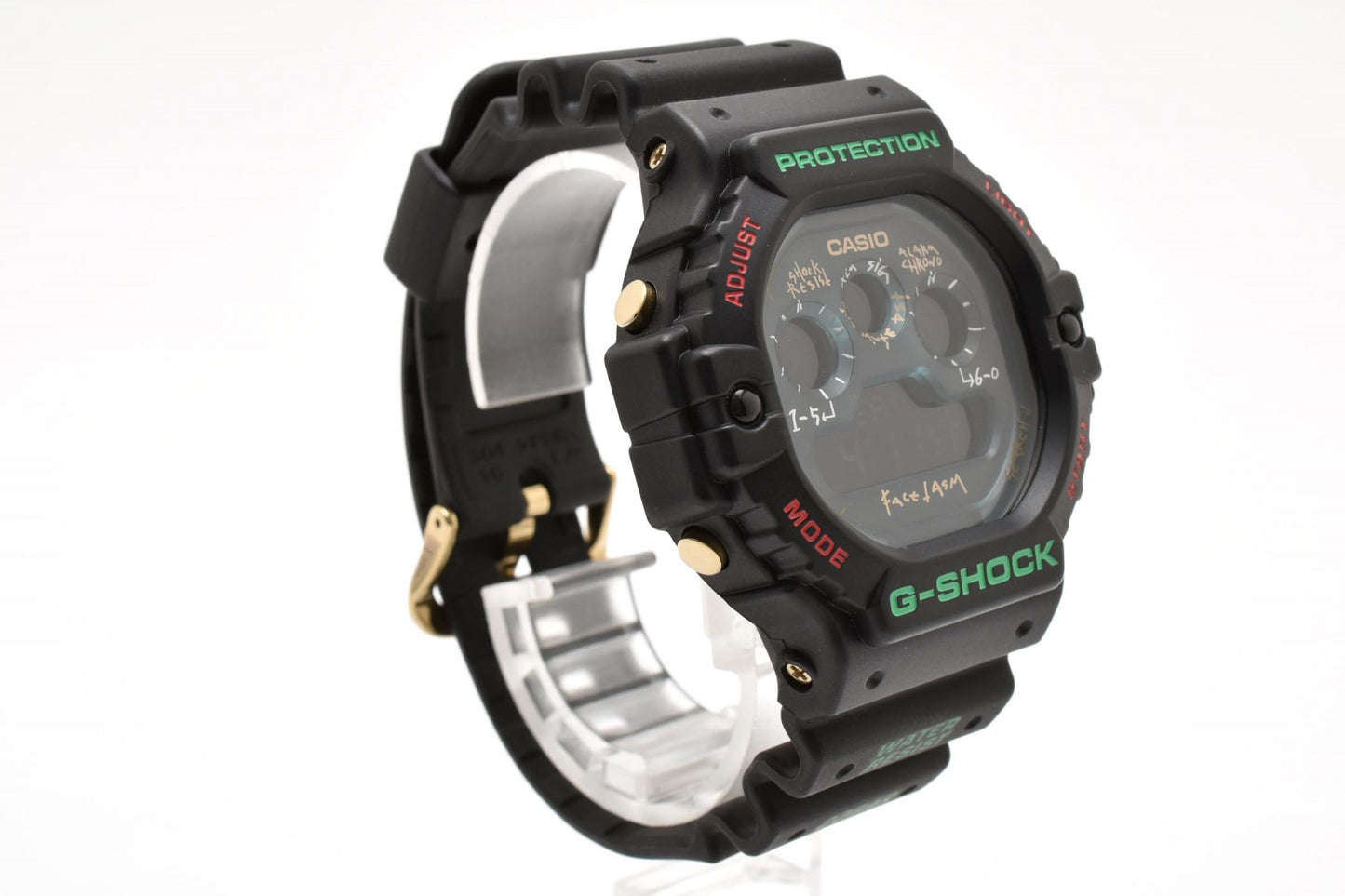 カシオ CASIO G-SHOCK DW-5900FA クォーツ デジタル 腕時計 スカイブルー液晶 樹脂ケース レジンベルト メンズ