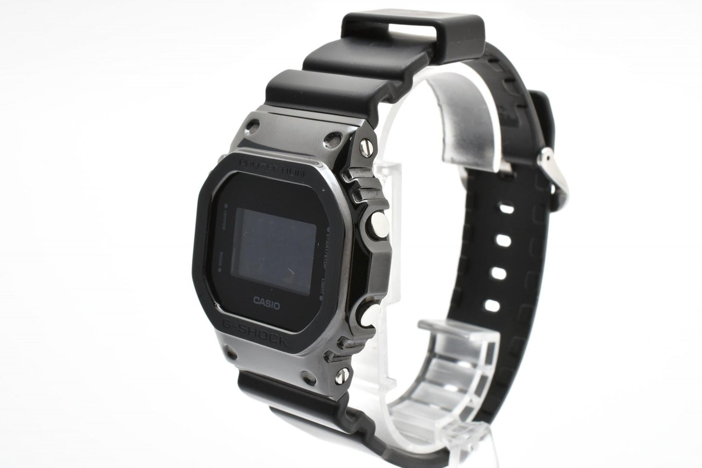 カシオ CASIO G-SHOCK GM-5600B クォーツ デジタル 腕時計 ブラック文字盤 ステンレスベゼル レジンベルト メンズ