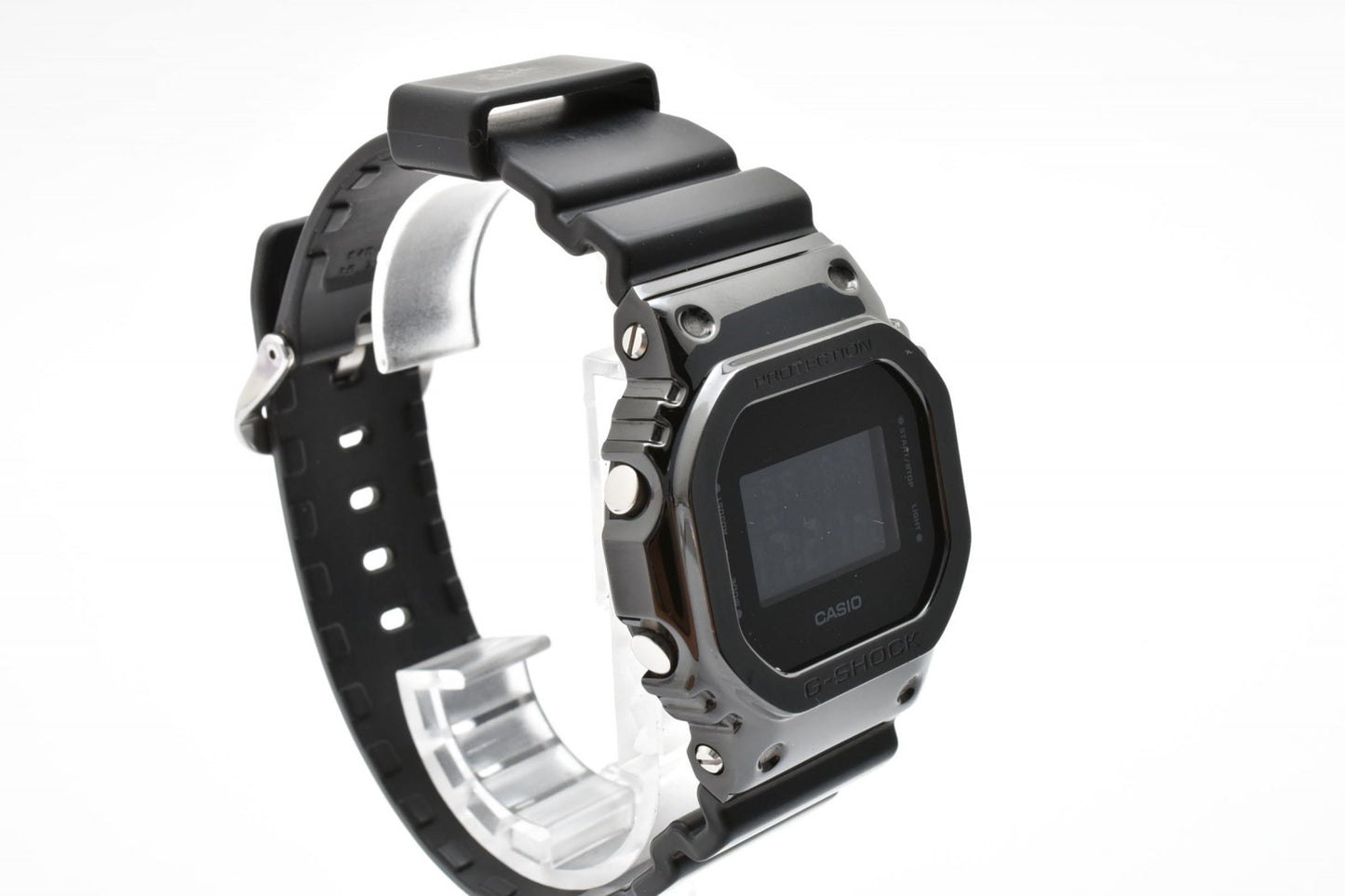 カシオ CASIO G-SHOCK GM-5600B クォーツ デジタル 腕時計 ブラック文字盤 ステンレスベゼル レジンベルト メンズ