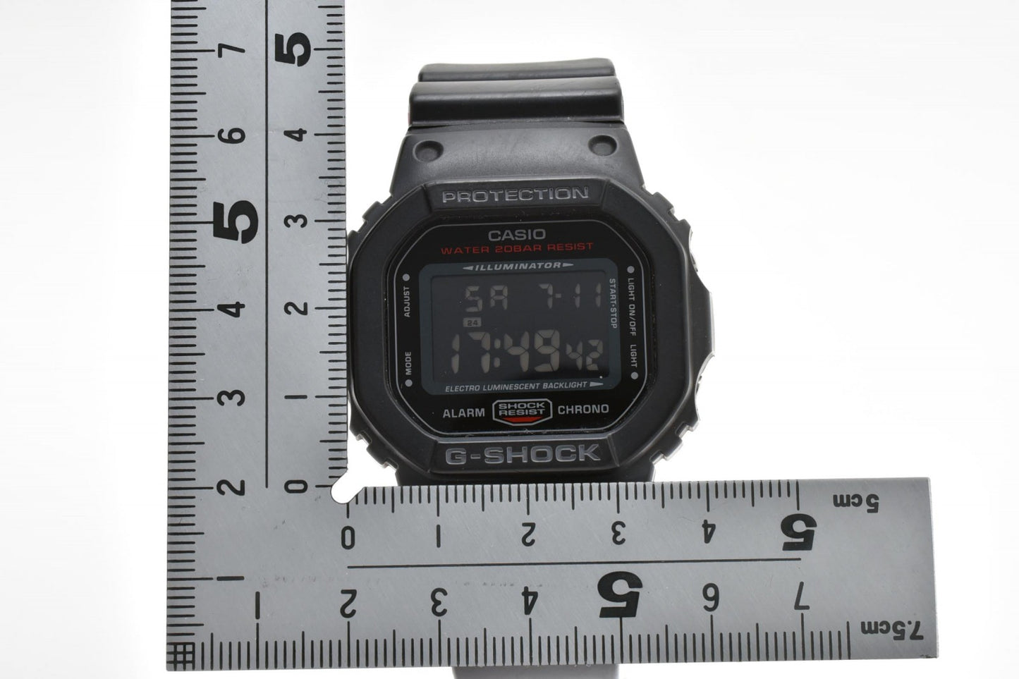 カシオ CASIO G-SHOCK DW-5600HR クォーツ デジタル 腕時計 ブラック 樹脂ケース レジンベルト メンズ