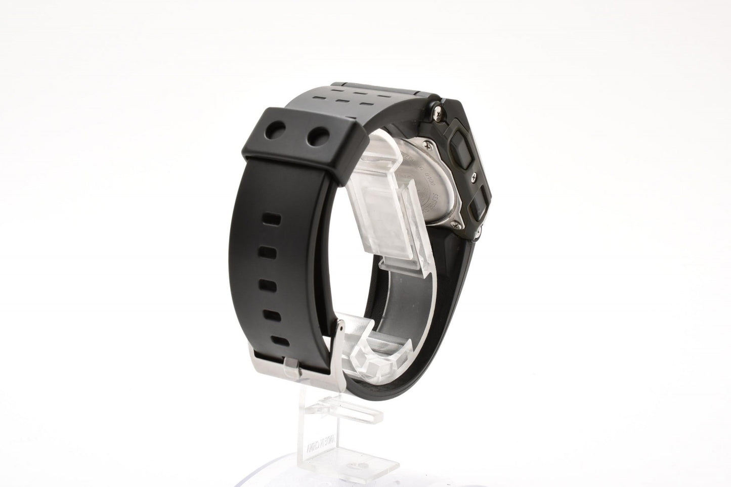 カシオ CASIO G-SHOCK G-8100 クォーツ デジタル 腕時計 ブラック液晶 ステンレスケース レジンベルト メンズ