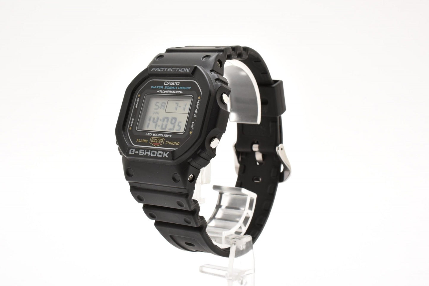 カシオ CASIO G-SHOCK DW-5600UE クォーツ デジタル 腕時計 ブラック液晶 ステンレスケース レジンベルト メンズ