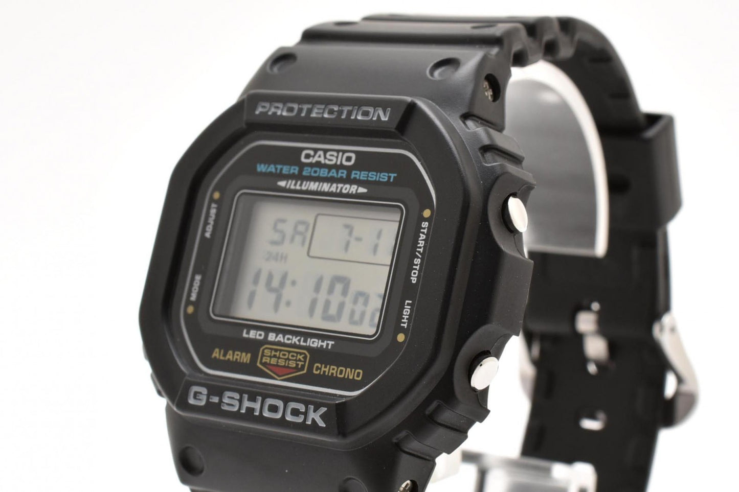 カシオ CASIO G-SHOCK DW-5600UE クォーツ デジタル 腕時計 ブラック液晶 ステンレスケース レジンベルト メンズ