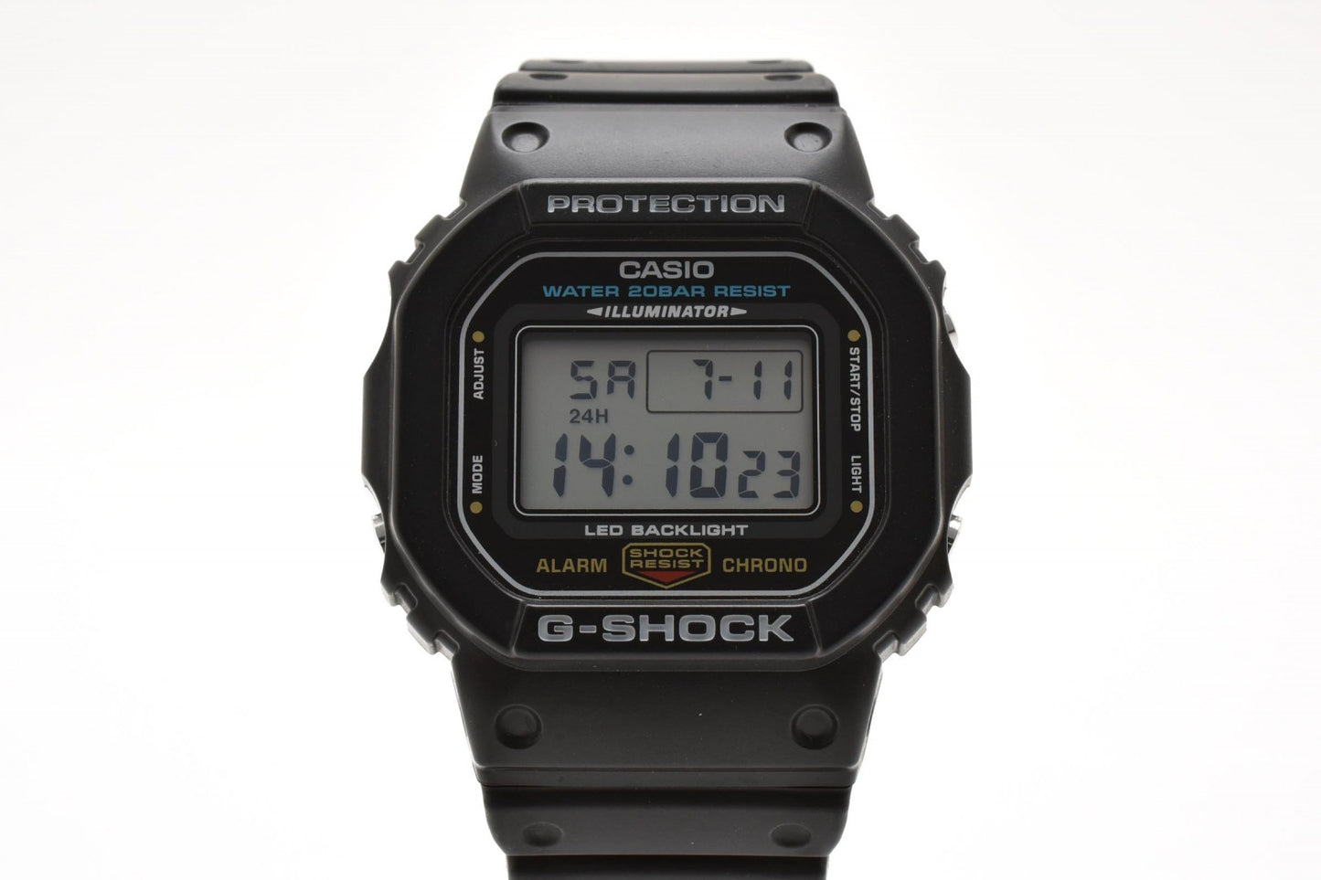 カシオ CASIO G-SHOCK DW-5600UE クォーツ デジタル 腕時計 ブラック液晶 ステンレスケース レジンベルト メンズ