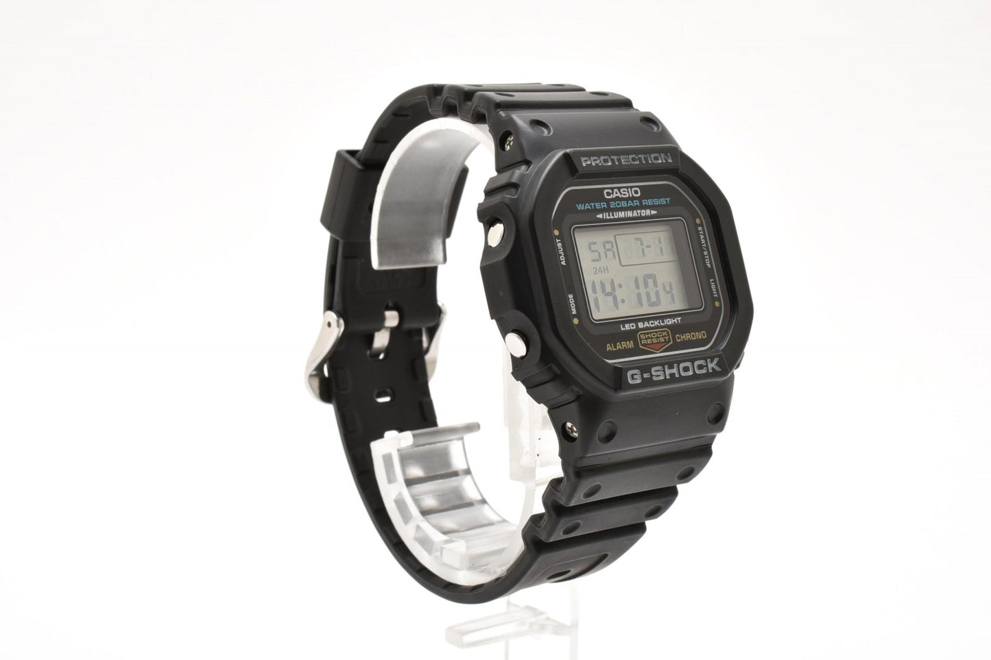 カシオ CASIO G-SHOCK DW-5600UE クォーツ デジタル 腕時計 ブラック液晶 ステンレスケース レジンベルト メンズ