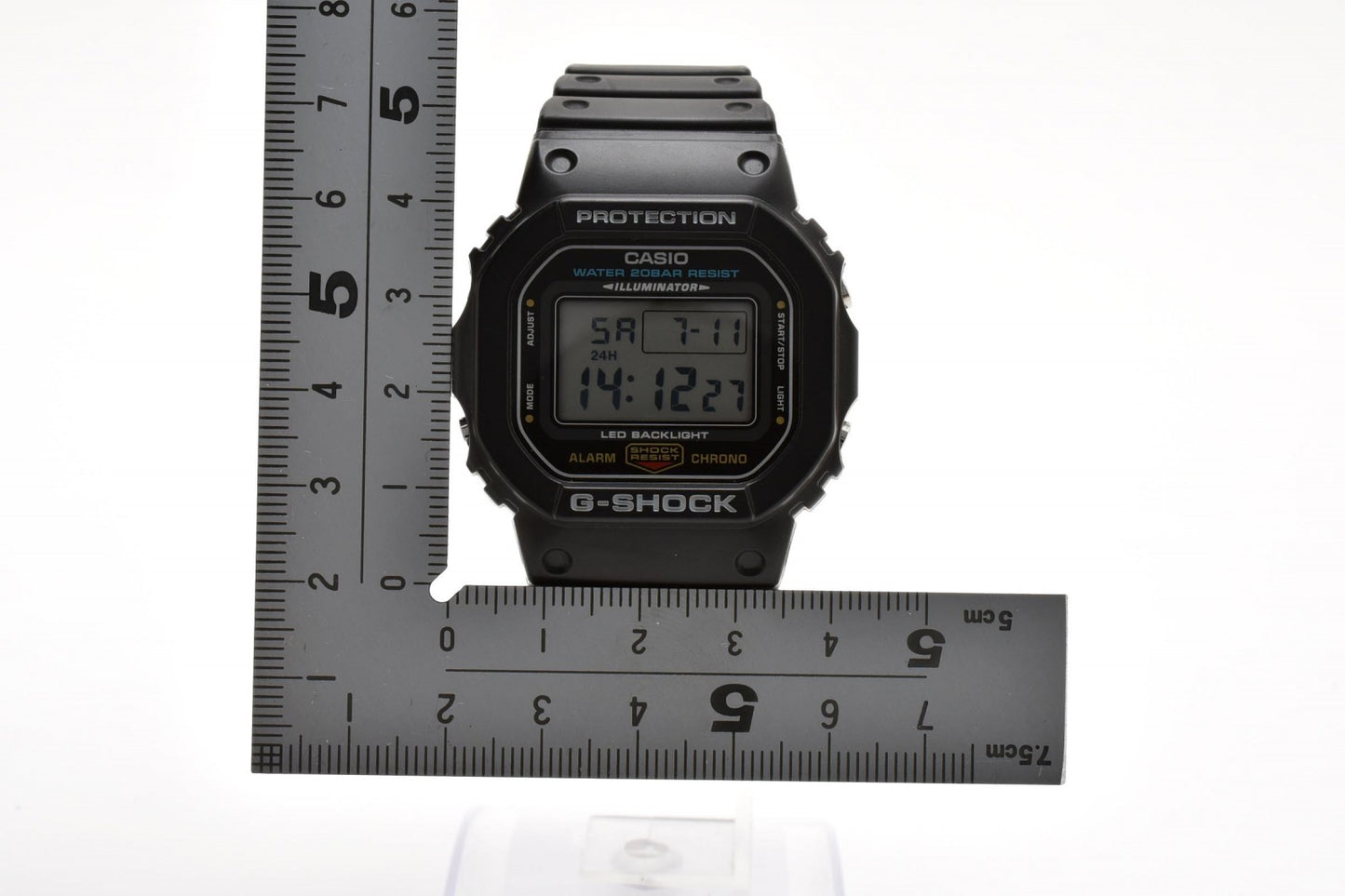 カシオ CASIO G-SHOCK DW-5600UE クォーツ デジタル 腕時計 ブラック液晶 ステンレスケース レジンベルト メンズ