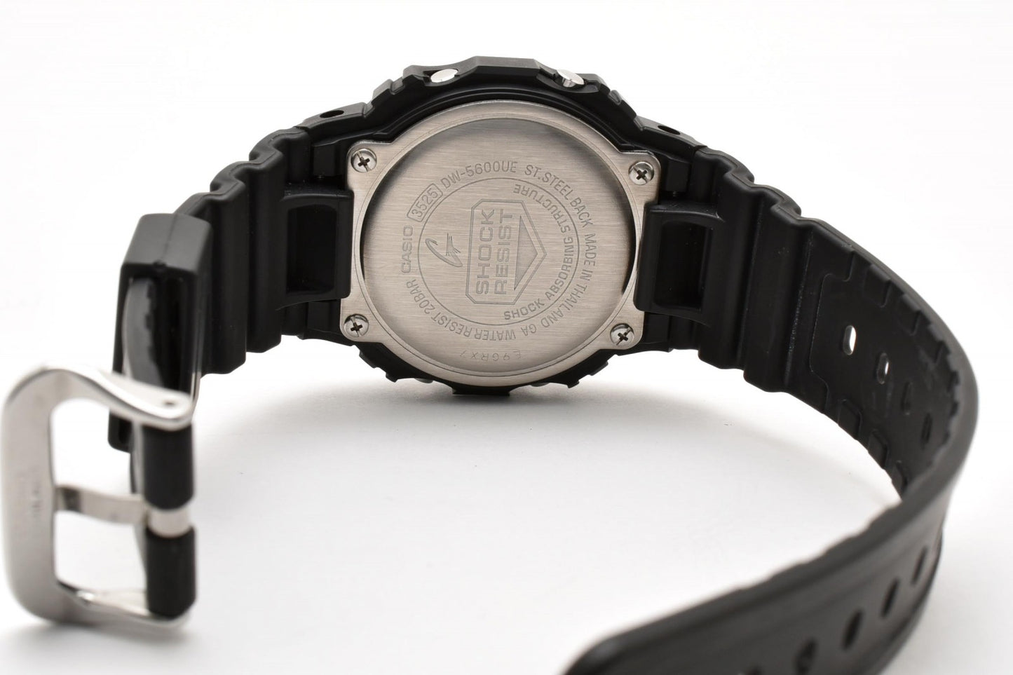 カシオ CASIO G-SHOCK DW-5600UE クォーツ デジタル 腕時計 ブラック液晶 ステンレスケース レジンベルト メンズ