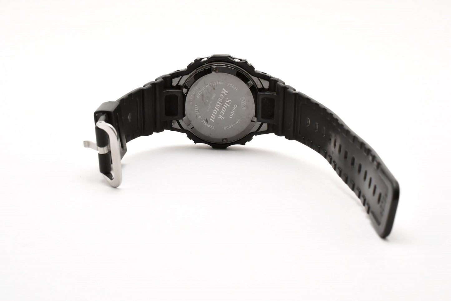 カシオ CASIO G-SHOCK GW-5000 タフソーラー 電波時計 デジタル 腕時計 ブラック液晶 ステンレスケース レジンベルト メンズ