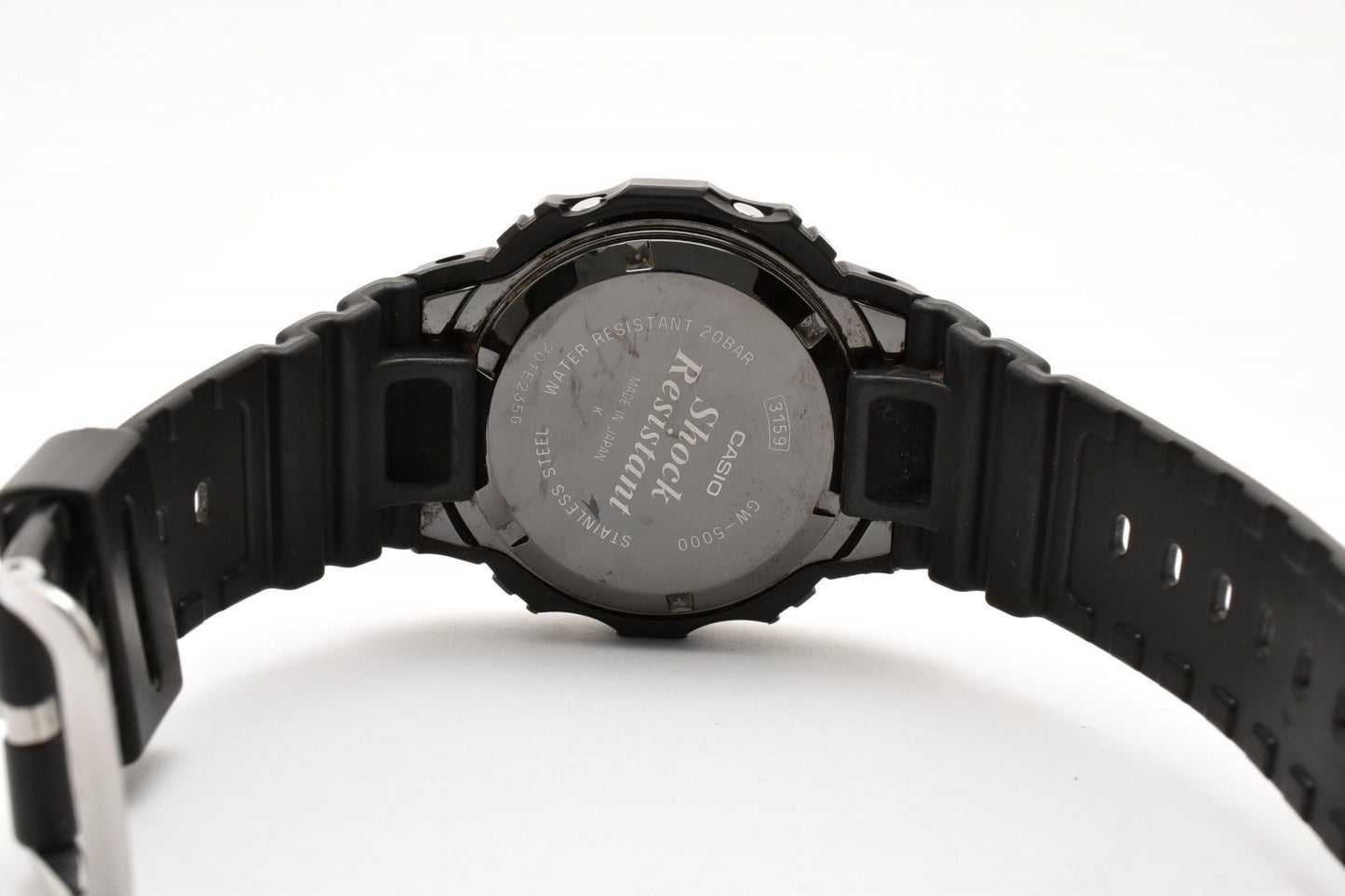 カシオ CASIO G-SHOCK GW-5000 タフソーラー 電波時計 デジタル 腕時計 ブラック液晶 ステンレスケース レジンベルト メンズ