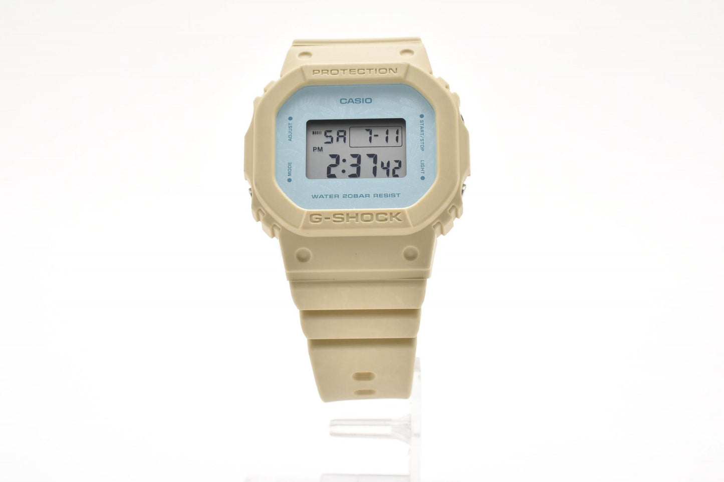 カシオ CASIO G-SHOCK GMD-S5600NC クォーツ デジタル 腕時計 ライトブルー液晶 レジンベルト レディース