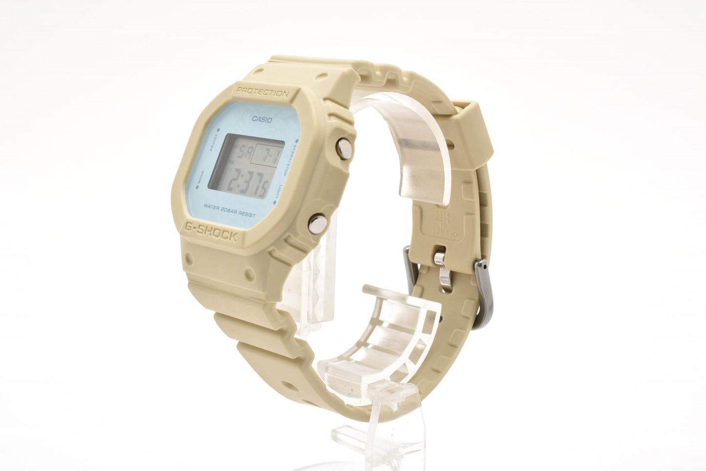 カシオ CASIO G-SHOCK GMD-S5600NC クォーツ デジタル 腕時計 ライトブルー液晶 レジンベルト レディース