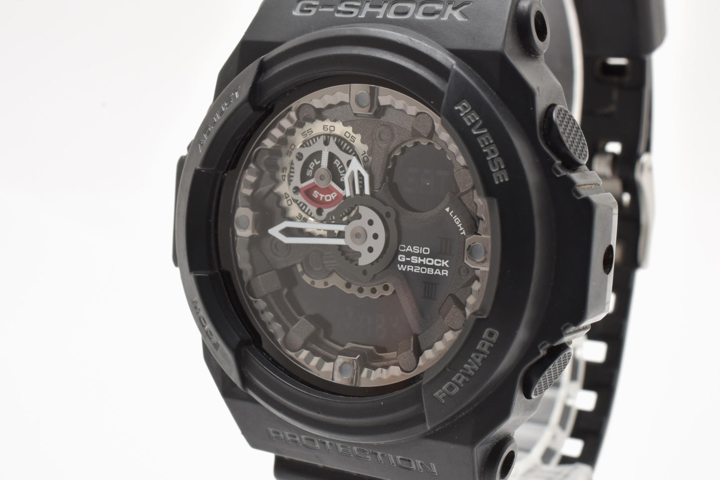 カシオ CASIO G-SHOCK GA-300 アナデジ クォーツ 腕時計 ブラック文字盤 ステンレスケース レジンベルト メンズ