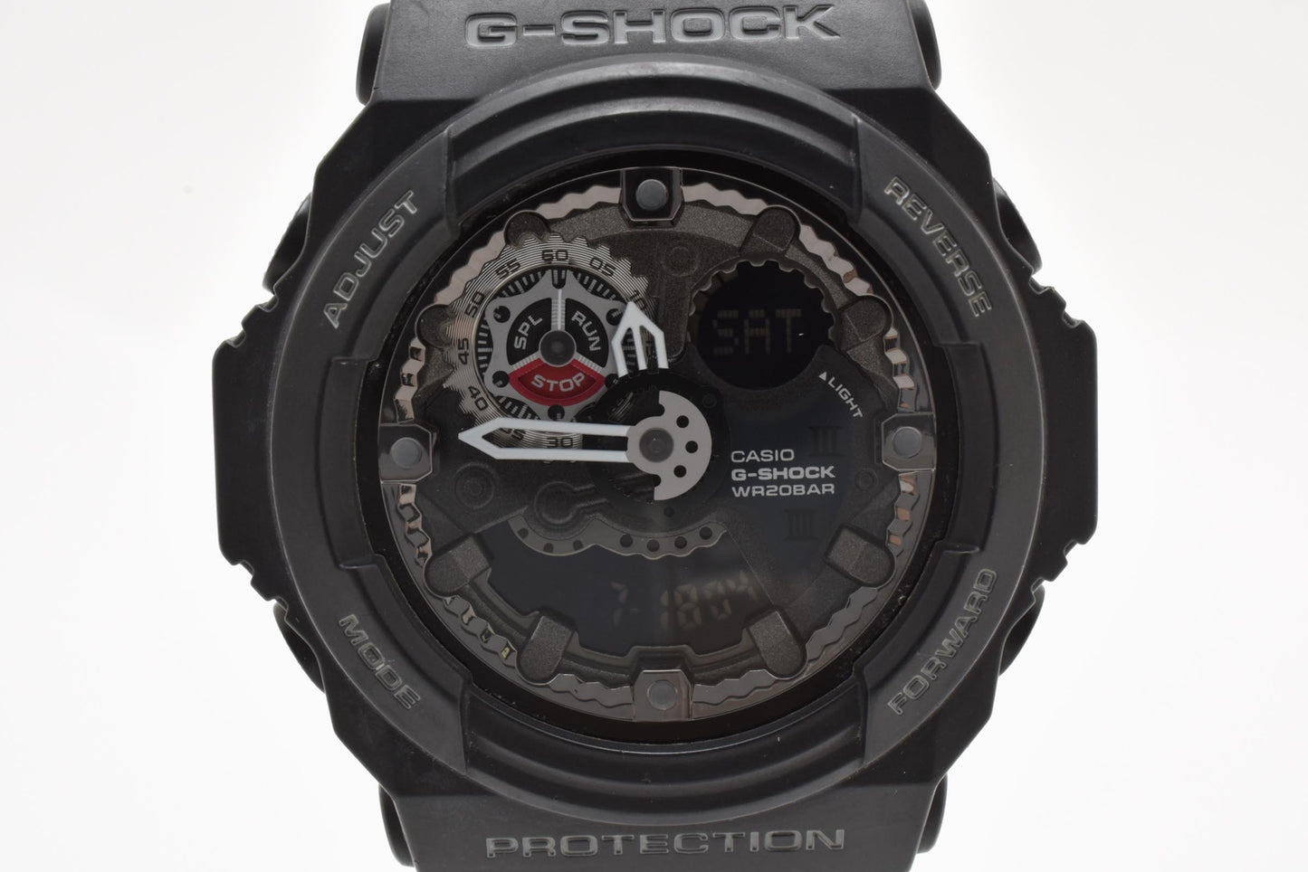 カシオ CASIO G-SHOCK GA-300 アナデジ クォーツ 腕時計 ブラック文字盤 ステンレスケース レジンベルト メンズ