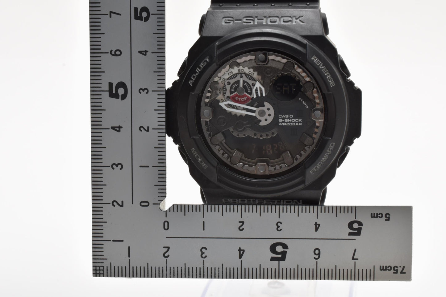 カシオ CASIO G-SHOCK GA-300 アナデジ クォーツ 腕時計 ブラック文字盤 ステンレスケース レジンベルト メンズ