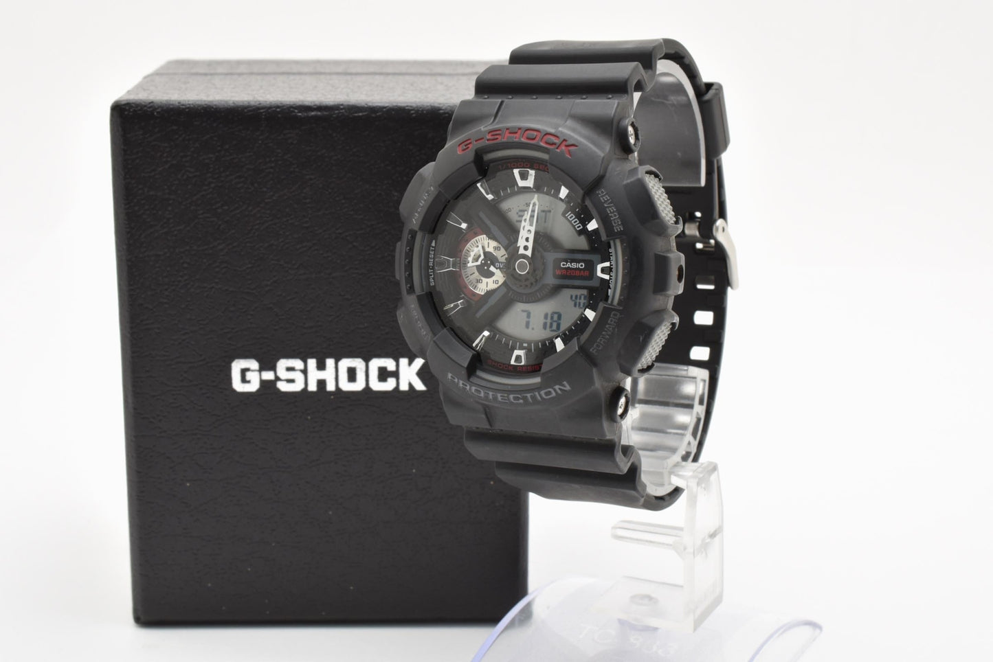 カシオ CASIO G-SHOCK GA-110 アナデジ クォーツ 腕時計 ブラック文字盤 樹脂ケース レジンベルト メンズ