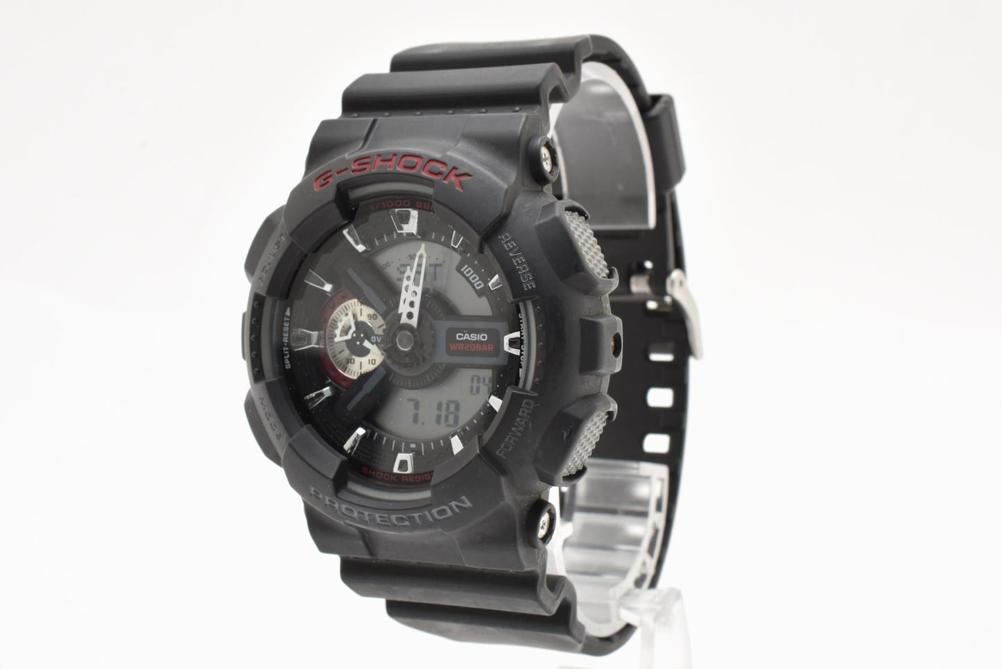 カシオ CASIO G-SHOCK GA-110 アナデジ クォーツ 腕時計 ブラック文字盤 樹脂ケース レジンベルト メンズ