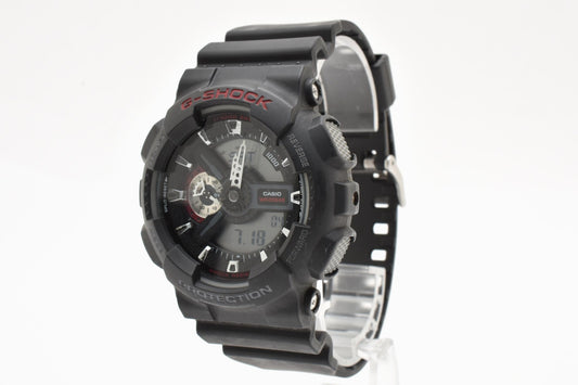 カシオ CASIO G-SHOCK GA-110 アナデジ クォーツ 腕時計 ブラック文字盤 樹脂ケース レジンベルト メンズ