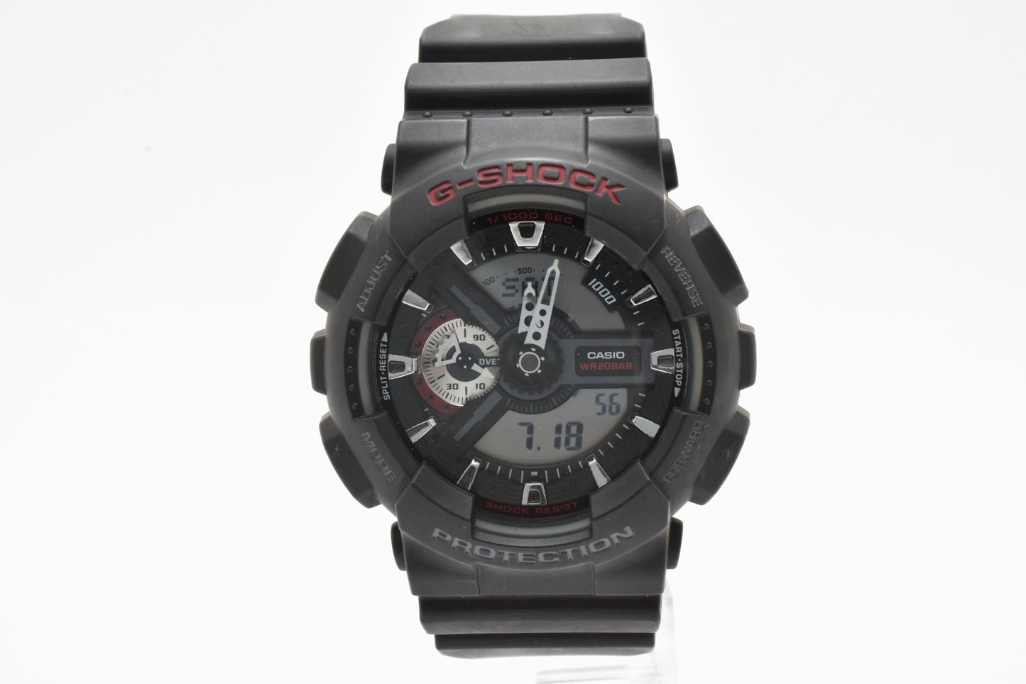 カシオ CASIO G-SHOCK GA-110 アナデジ クォーツ 腕時計 ブラック文字盤 樹脂ケース レジンベルト メンズ
