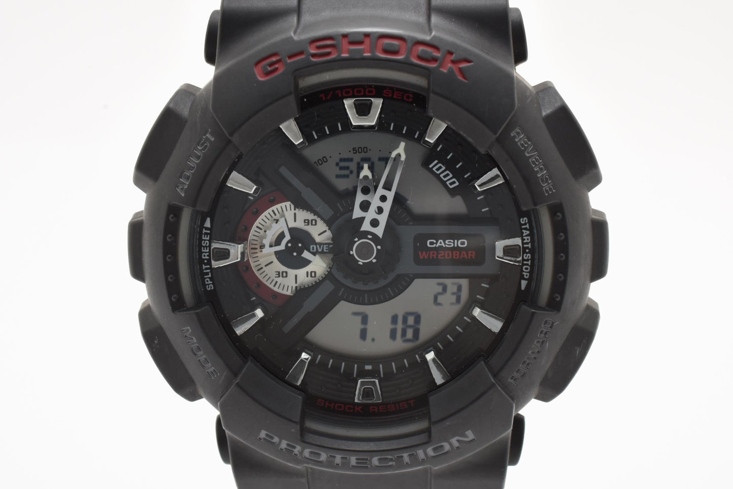 カシオ CASIO G-SHOCK GA-110 アナデジ クォーツ 腕時計 ブラック文字盤 樹脂ケース レジンベルト メンズ