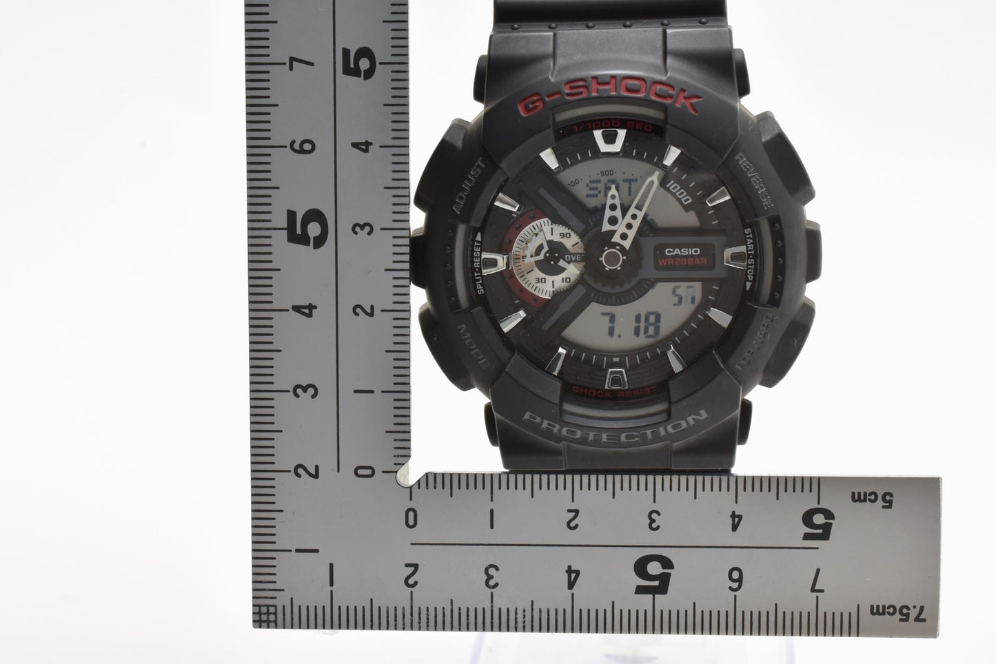 カシオ CASIO G-SHOCK GA-110 アナデジ クォーツ 腕時計 ブラック文字盤 樹脂ケース レジンベルト メンズ