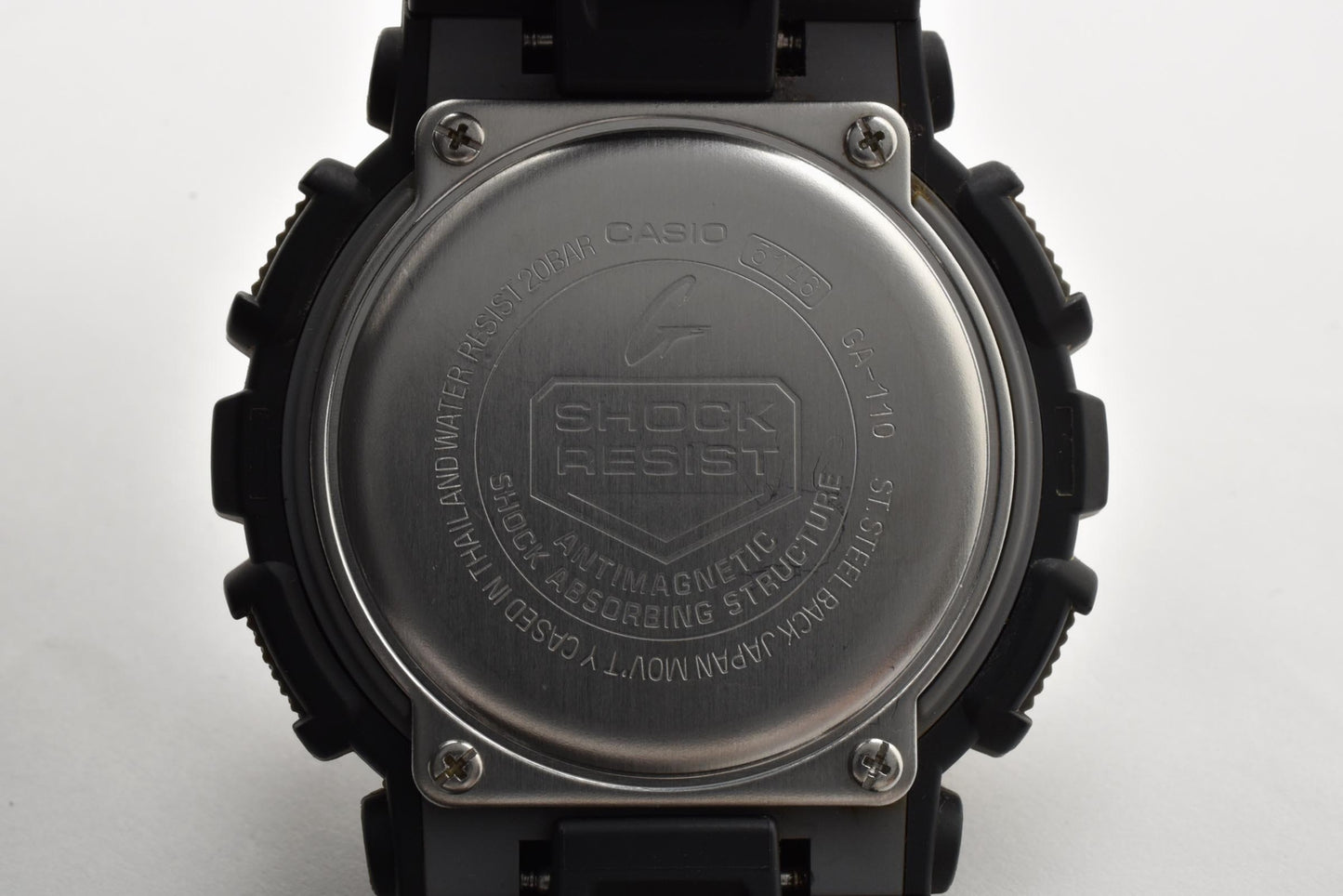 カシオ CASIO G-SHOCK GA-110 アナデジ クォーツ 腕時計 ブラック文字盤 樹脂ケース レジンベルト メンズ