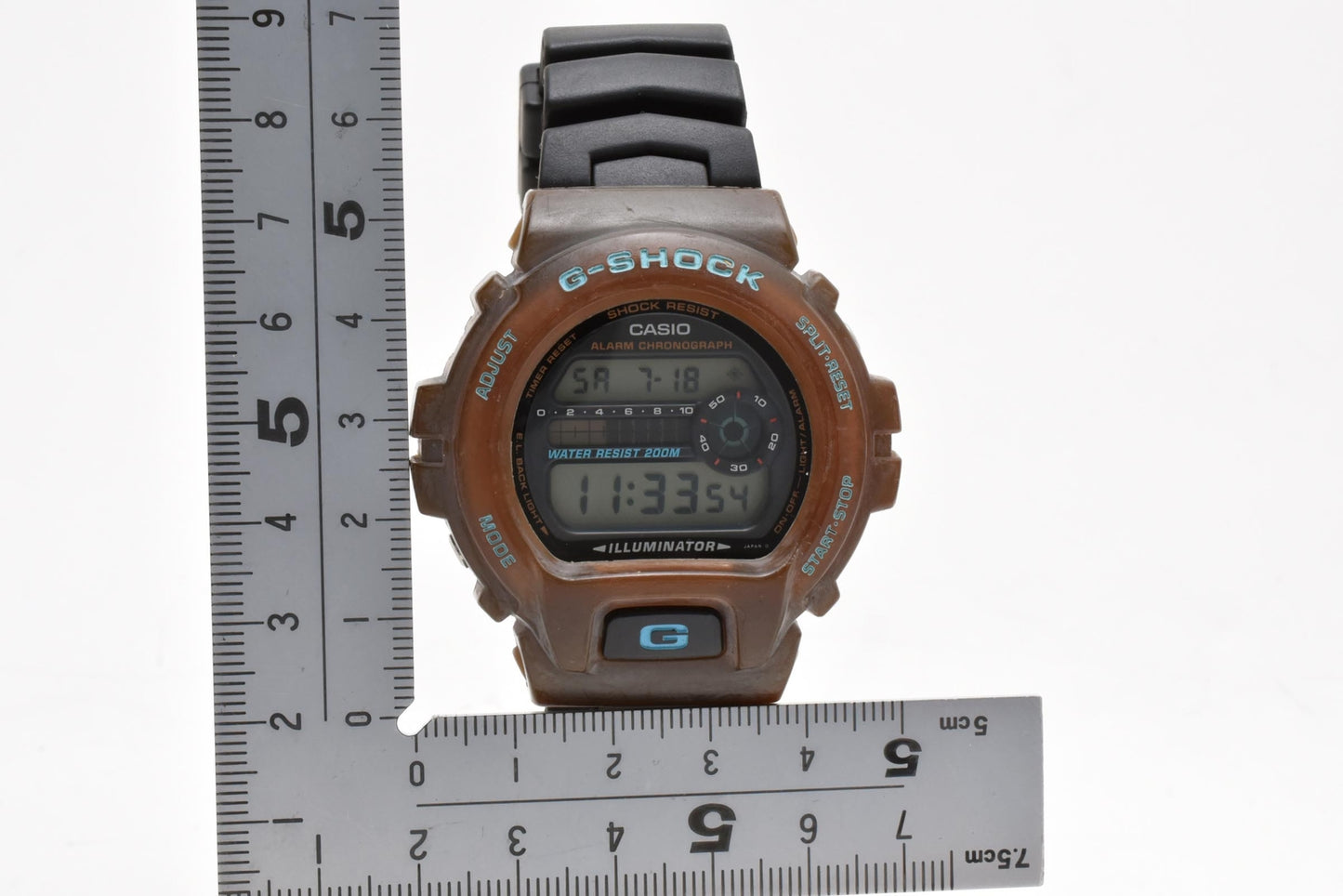 カシオ CASIO G-SHOCK DW-6900 デジタル クォーツ 腕時計 ブラック液晶 樹脂ケース レジンベルト メンズ