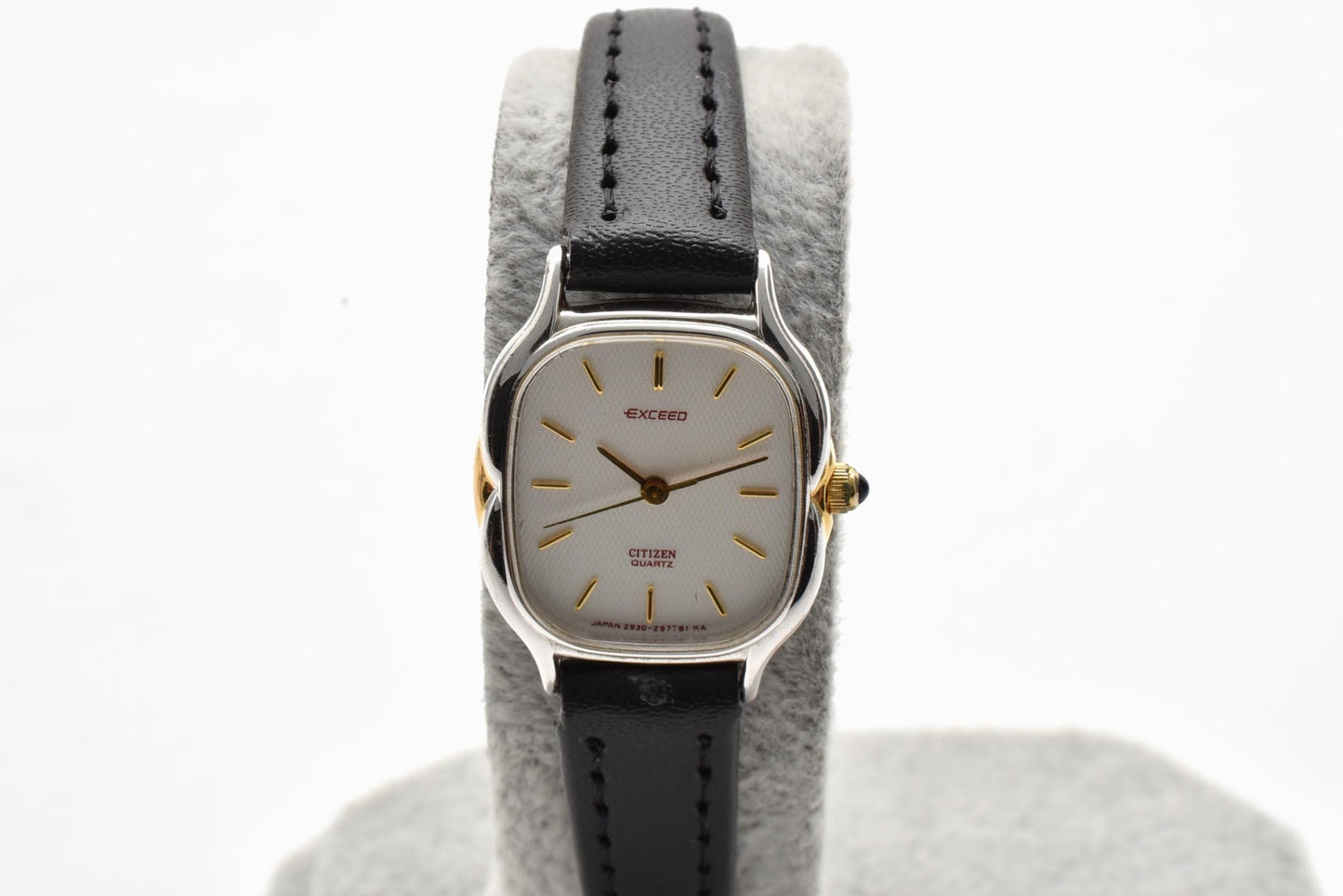 シチズン Citizen エクシード 2930-294599 クォーツ 腕時計 ホワイト文字盤 スクエアケース レザーストラップ レディース