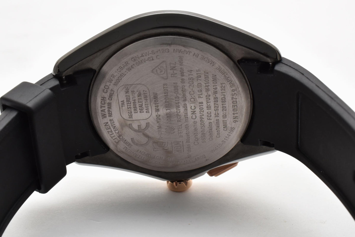 シチズン Citizen エコ・ドライブ W140-S114195 ソーラー 腕時計 ブラック文字盤 チタンケース レジンベルト メンズ