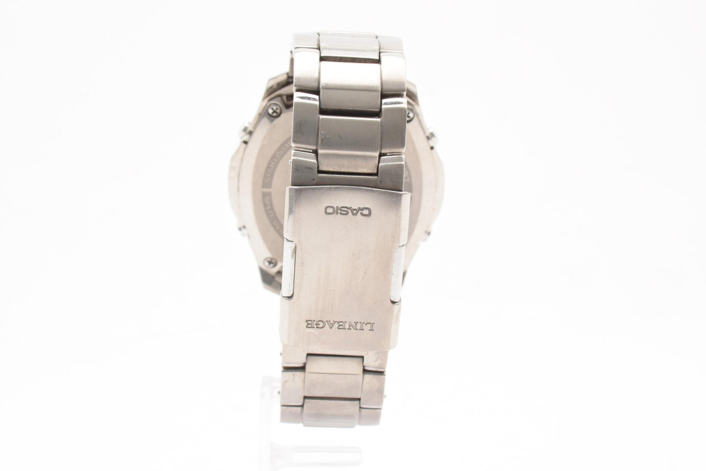 カシオ CASIO LINEAGE LIW-M610TDS 電波ソーラー 腕時計 リニエージ ブラック文字盤 チタン チタンブレス メンズ