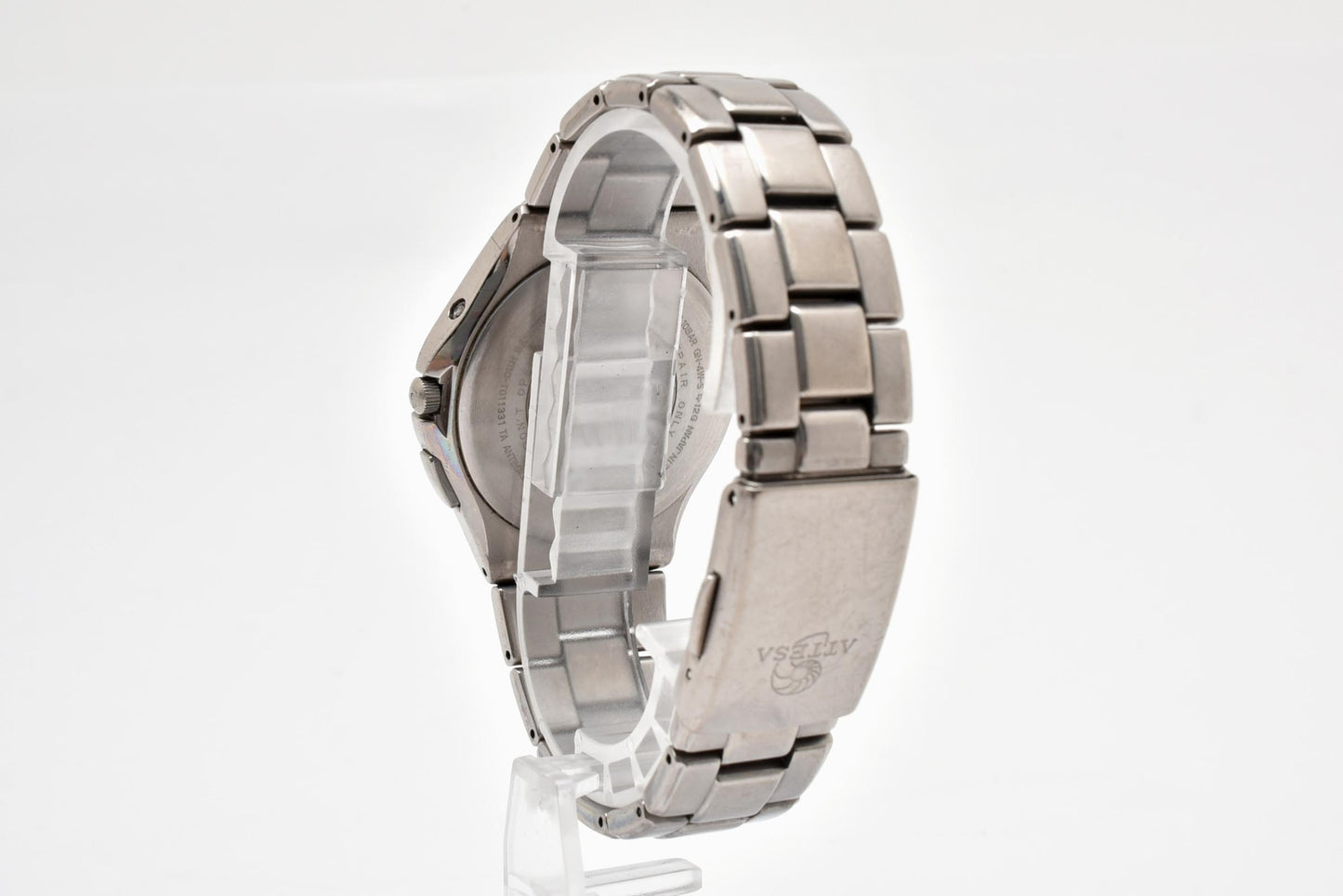 シチズン CITIZEN アテッサ H110-T011331 エコ・ドライブ ソーラー 腕時計 ホワイト文字盤 チタン メンズ