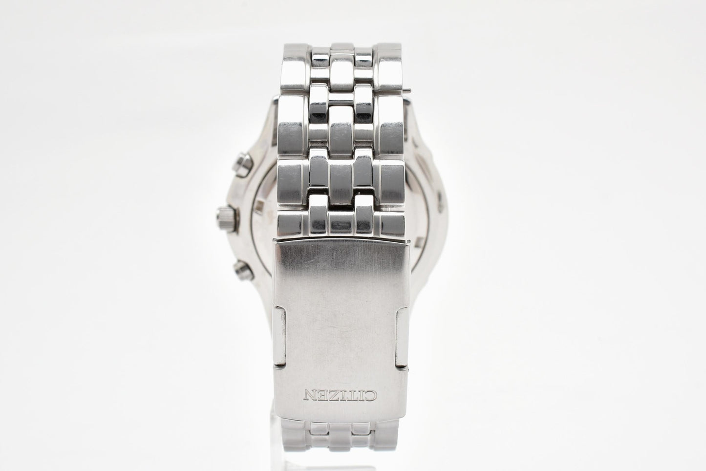 シチズン CITIZEN エコ・ドライブ クロノグラフ E812-S058325 ソーラー 腕時計 ネイビー文字盤 ステンレス メンズ