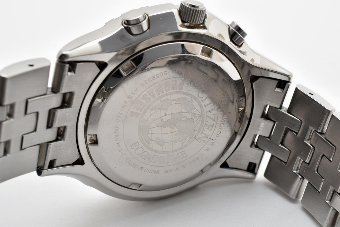 シチズン CITIZEN エコ・ドライブ クロノグラフ E812-S058325 ソーラー 腕時計 ネイビー文字盤 ステンレス メンズ