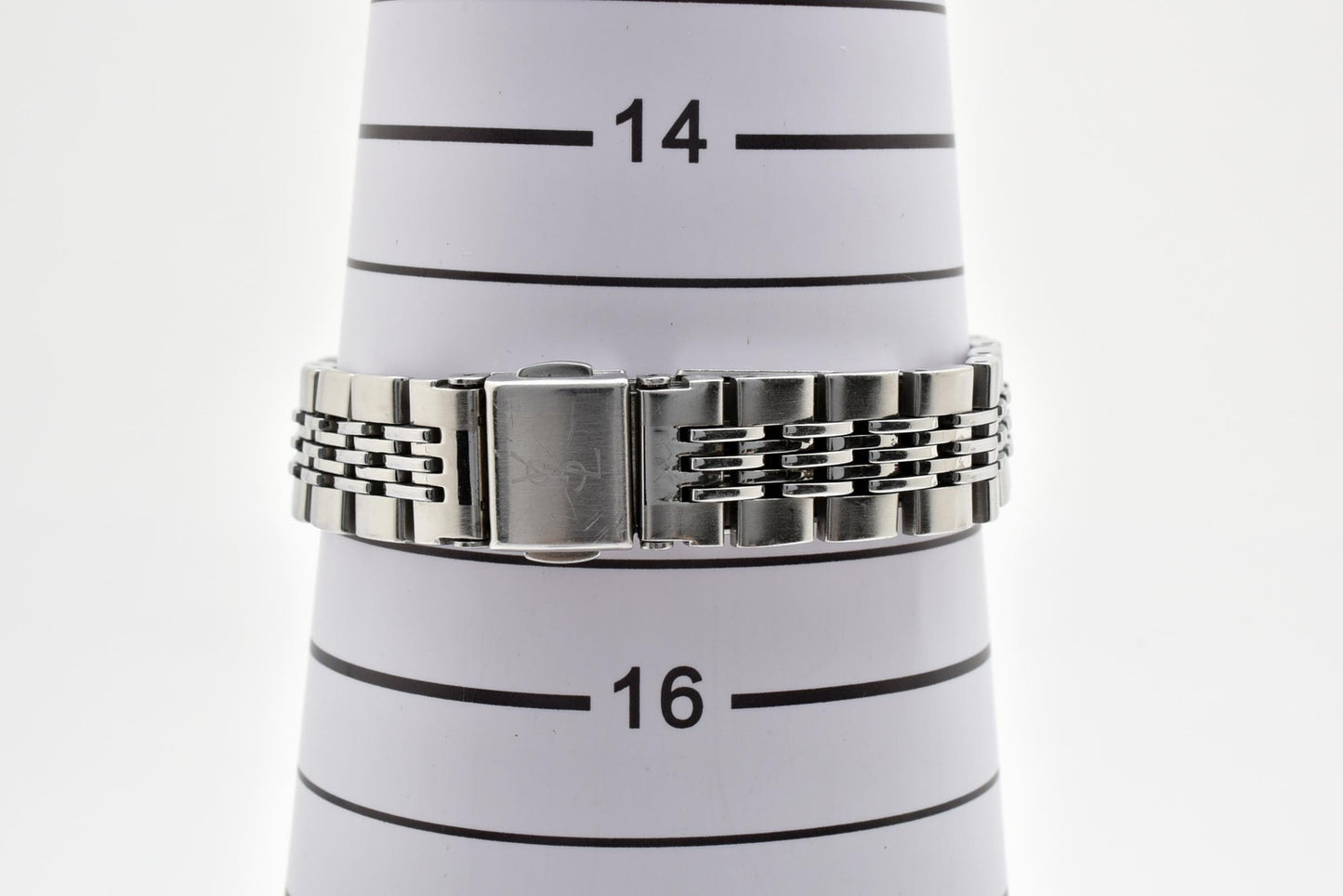 Yves Saint Laurent イヴ・サンローラン 5421-H10058Y クォーツ 腕時計 ブラック文字盤 YSLロゴ カサンドラ ステンレス レディース ドレスウォッチ