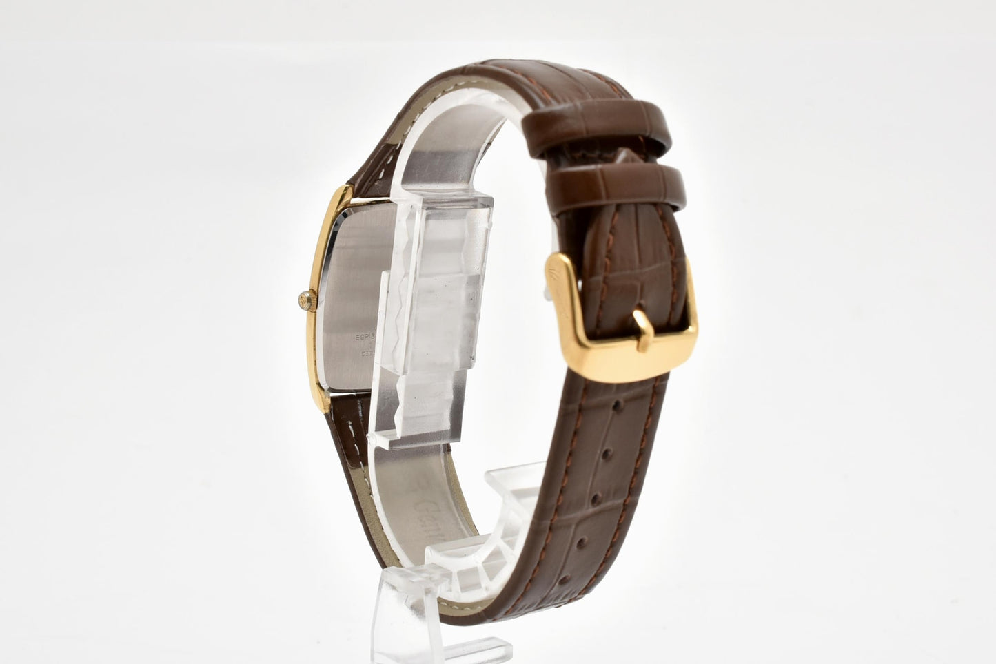 シチズン CITIZEN エクシード 4-798287TA クォーツ 腕時計 ゴールド文字盤 レザーストラップ メンズ ドレスウォッチ
