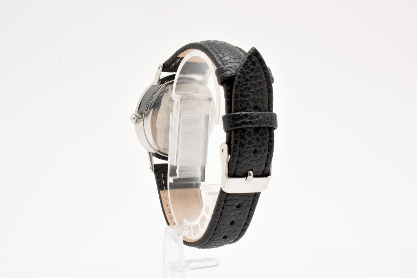 シチズン CITIZEN デラックス Deluxe 1507058 手巻き 腕時計 シルバー文字盤 レザーストラップ メンズ ヴィンテージ