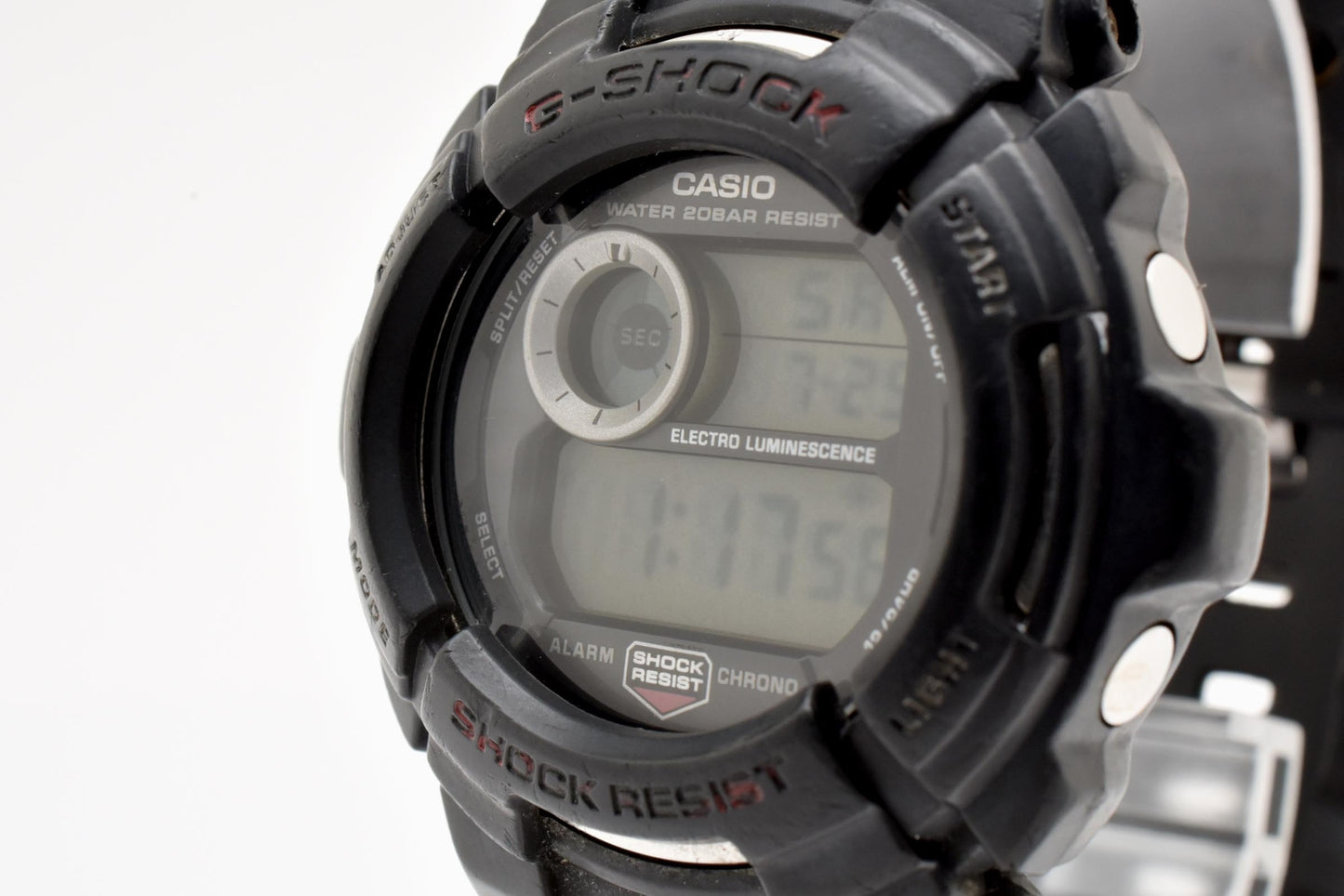 カシオ CASIO G-SHOCK G-2000 クォーツ デジタル 腕時計 ブラック シリコンベルト メンズ