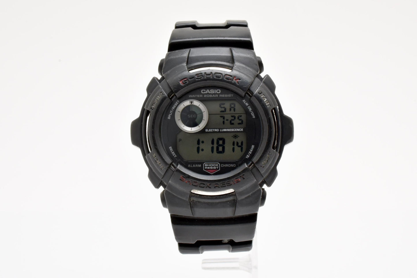 カシオ CASIO G-SHOCK G-2000 クォーツ デジタル 腕時計 ブラック シリコンベルト メンズ