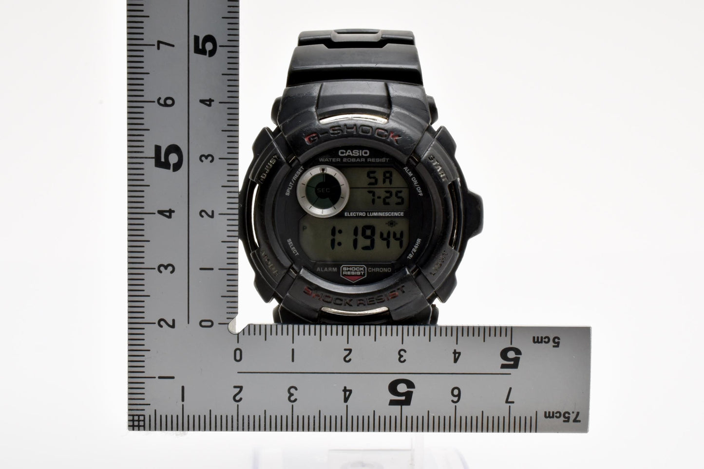 カシオ CASIO G-SHOCK G-2000 クォーツ デジタル 腕時計 ブラック シリコンベルト メンズ