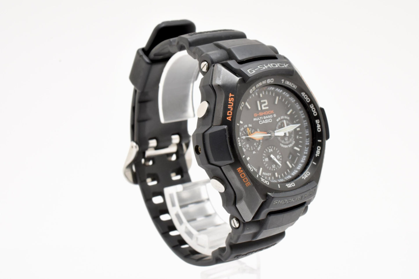 カシオ CASIO G-SHOCK GW-2000B 電波ソーラー 腕時計 ブラック文字盤 アナログ シリコンベルト メンズ
